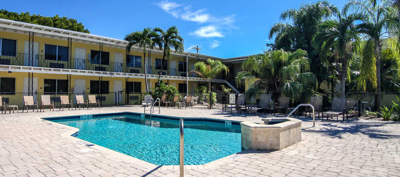 Pool View at the Key Largo Inn